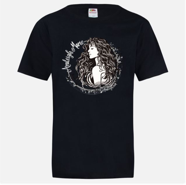 ARALEIGH MARIE LOGO short sleeve T-shirt -Color -BLACK