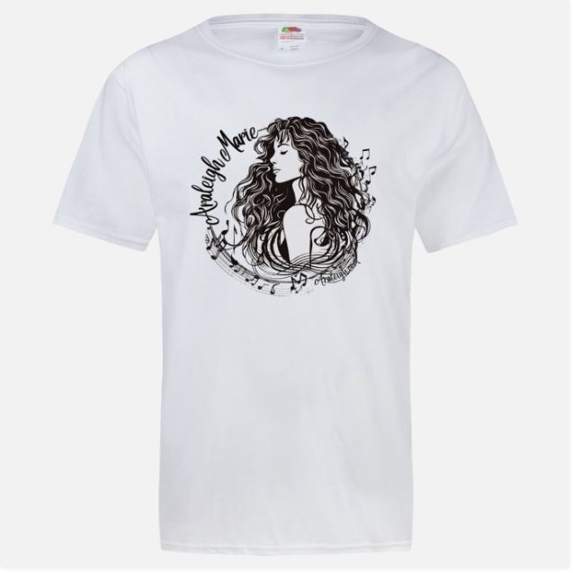 ARALEIGH MARIE Logo short sleeve T-shirt - Color -WHITE