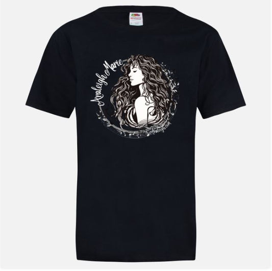 ARALEIGH MARIE LOGO short sleeve T-shirt -Color -BLACK