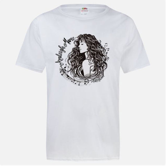 ARALEIGH MARIE Logo short sleeve    T-shirt - Color -WHITE